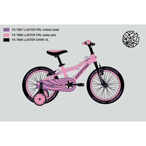 Велосипед детский двухколесный 12 Krypton Candy Dream на 2-4 года рост 85-100 см 852000₽