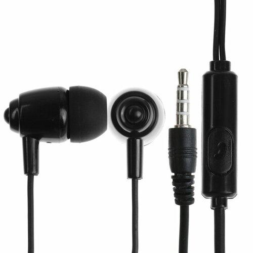 Наушники Perfeo ALTO-M вакуумные микрофон 104 дБ 32 Ом 35 мм 12 м черные 381₽