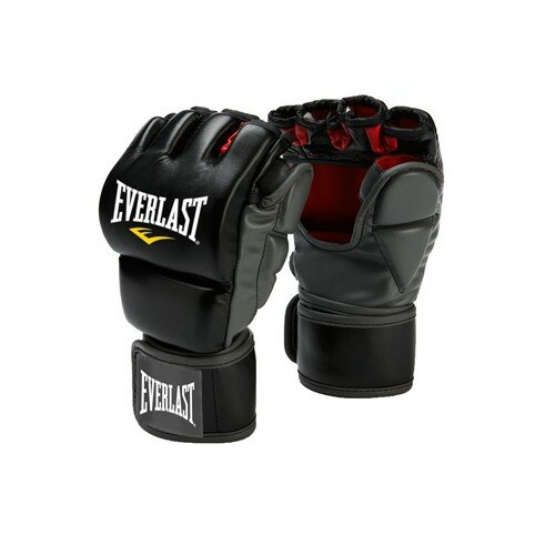 Перчатки Everlast тренировочные Grappling черные (Кожезаменитель, Everlast, L/XL, Черный) L/XL