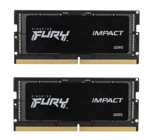 Оперативная память Kingston SODIMM DDR5 64Gb (2x32Gb) 5600MHz pc-44800 FURY Impact PnP CL40 1.1V (KF556S40IBK2-64)