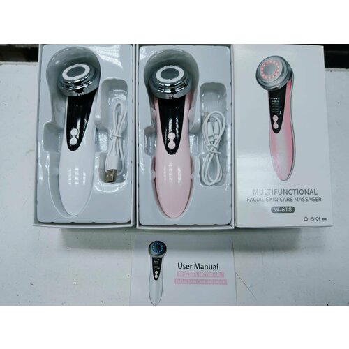 Аппарат для безоперационного RF лифтинга и омоложения кожи лица 4 в 1 розовый 85000₽