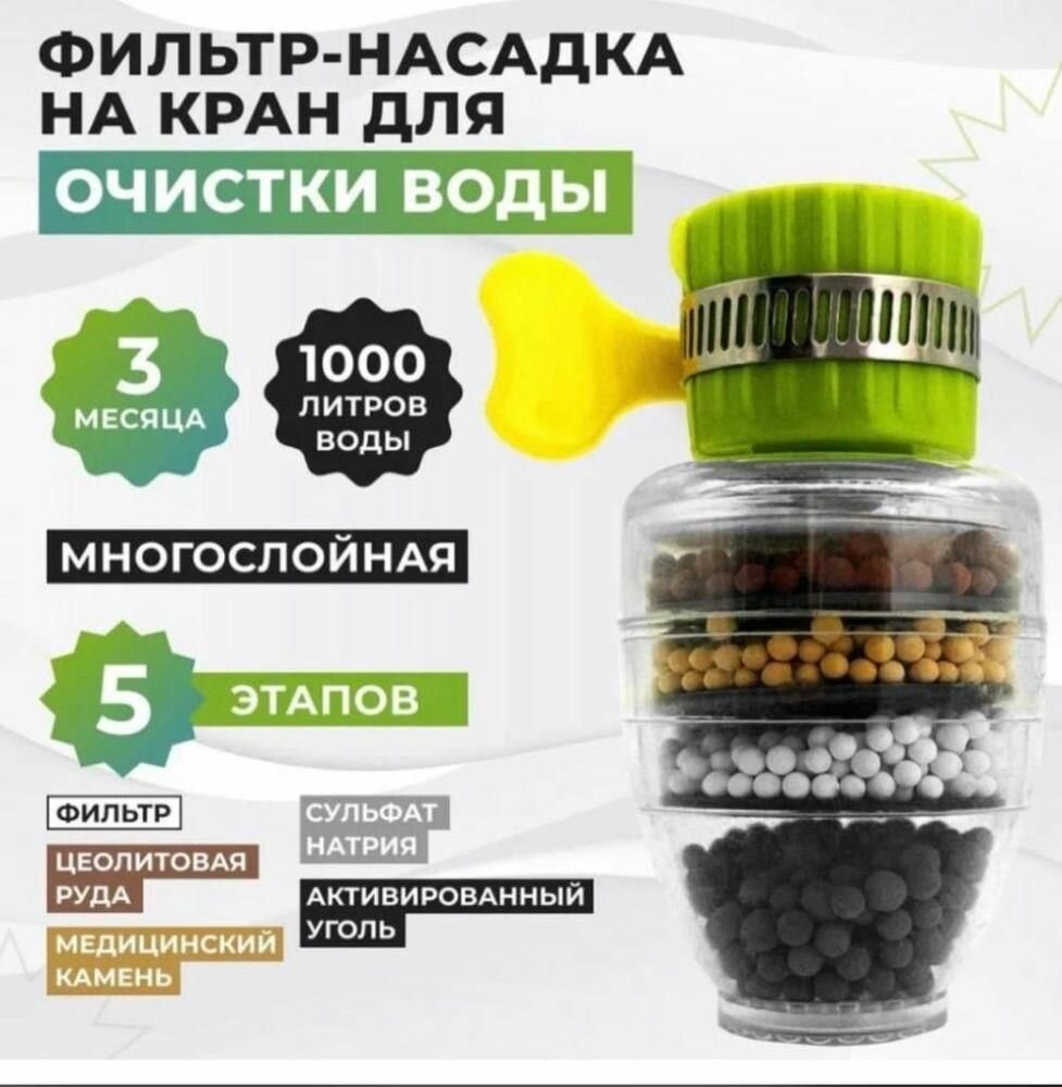 фото Фильтр на кран с зажимным хомутом