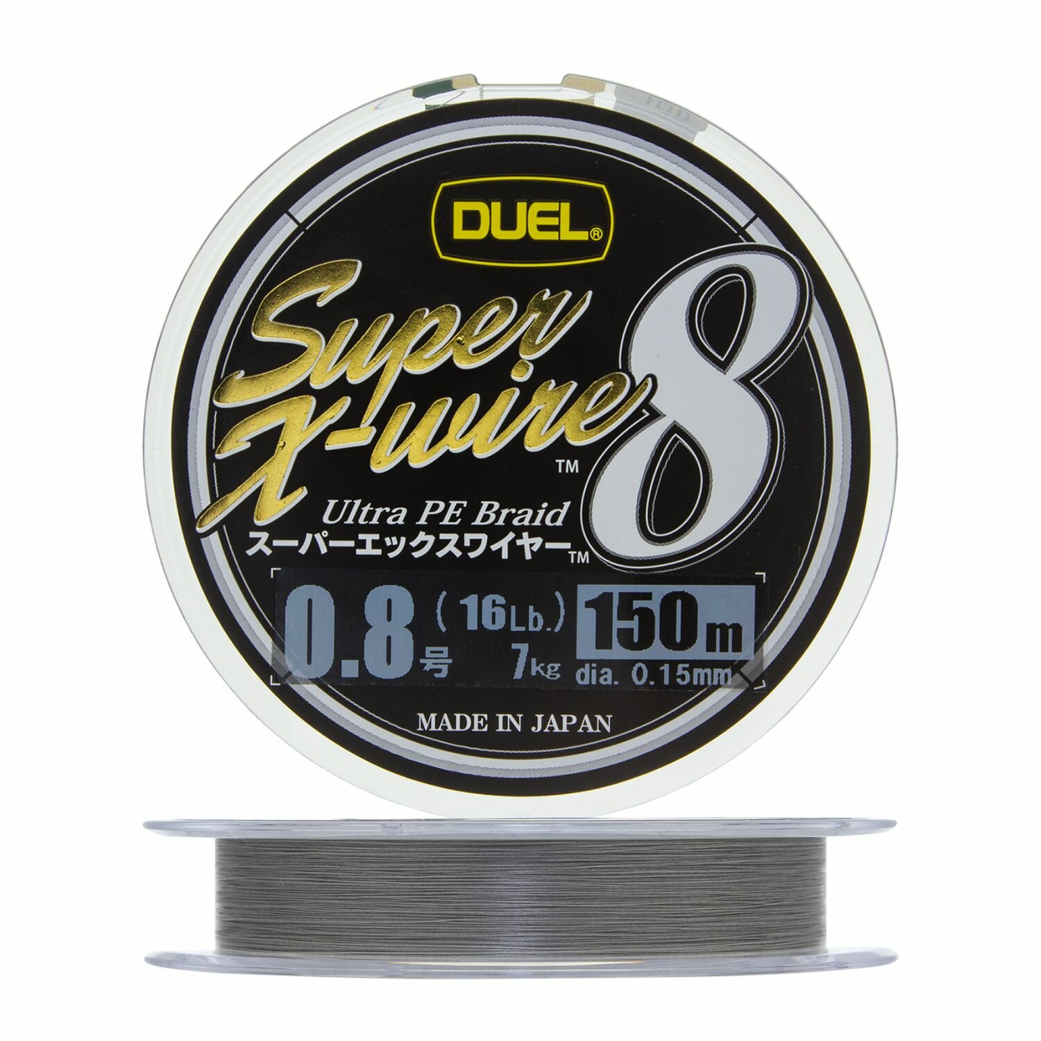 Шнур плетеный Duel PE Super X-Wire 8 #0,8 0,15мм 150м (silver)