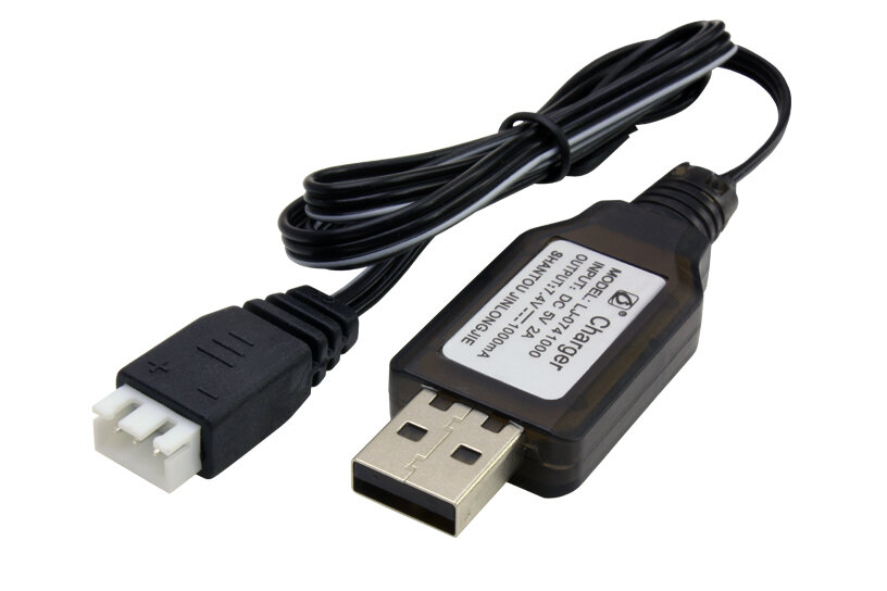 Зарядное устройство 5V, USB - 8.4V, JST XH 3pin, с балансиром, кабель для зарядки Li-Ion, Li-Po аккумуляторной батареи 2S для фонаря, РУ модели и др.