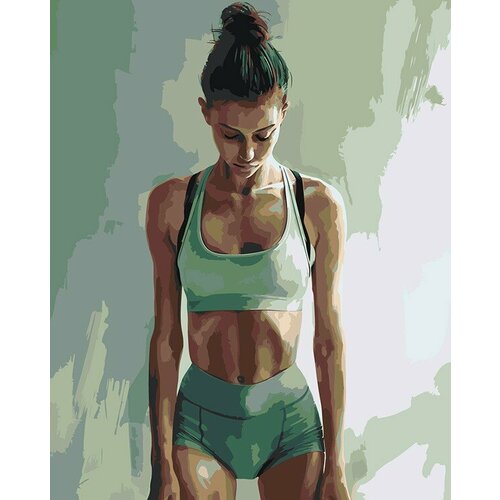 Картина по номерам Гимнастика: девушка гимнастка арт 40x50