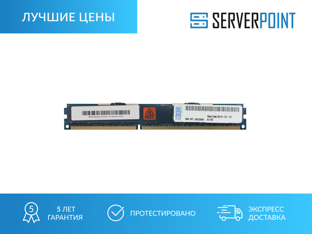 Серверная Оперативная память IBM 16GB PC3-10600R 46C0599