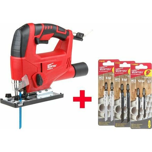 Электролобзик Wortex Электролобзик WORTEX JS 6506-2 E JS65062E00021 600 Вт красный 4390₽