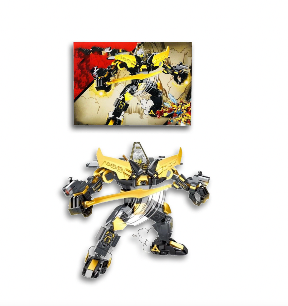 Конструктор Ninja: Золотой Робот - 323 дет/Совместим с конструктор Lego Ninjago/Товары для взрослых и детей