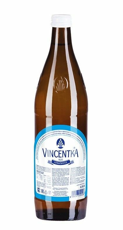 Вода Лечебная Вода Vincentka (Винцентка) 0,7л. Стекло (6 шт./уп)