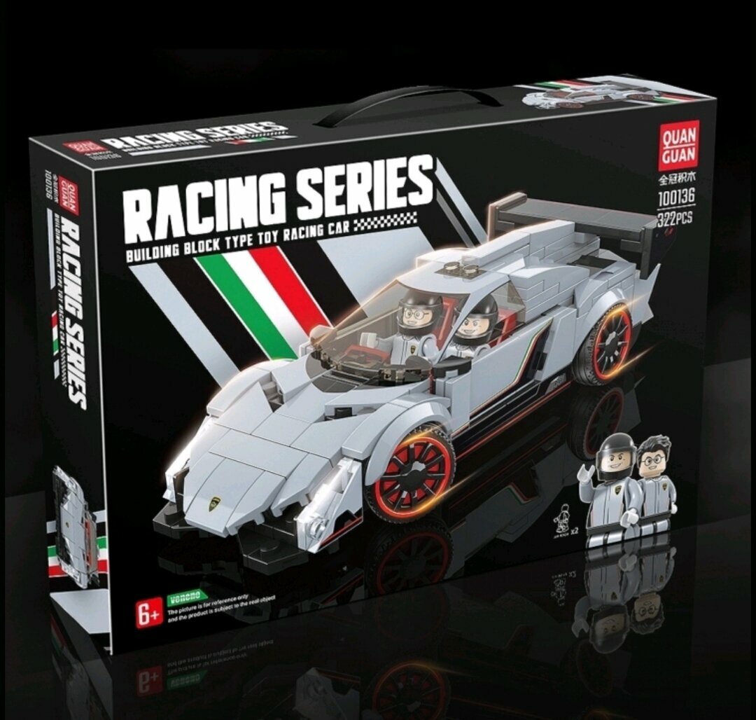 Конструктор/ Racing Series/ Lamborghini Veneno/ 322 детали/ 100136/ ребенку