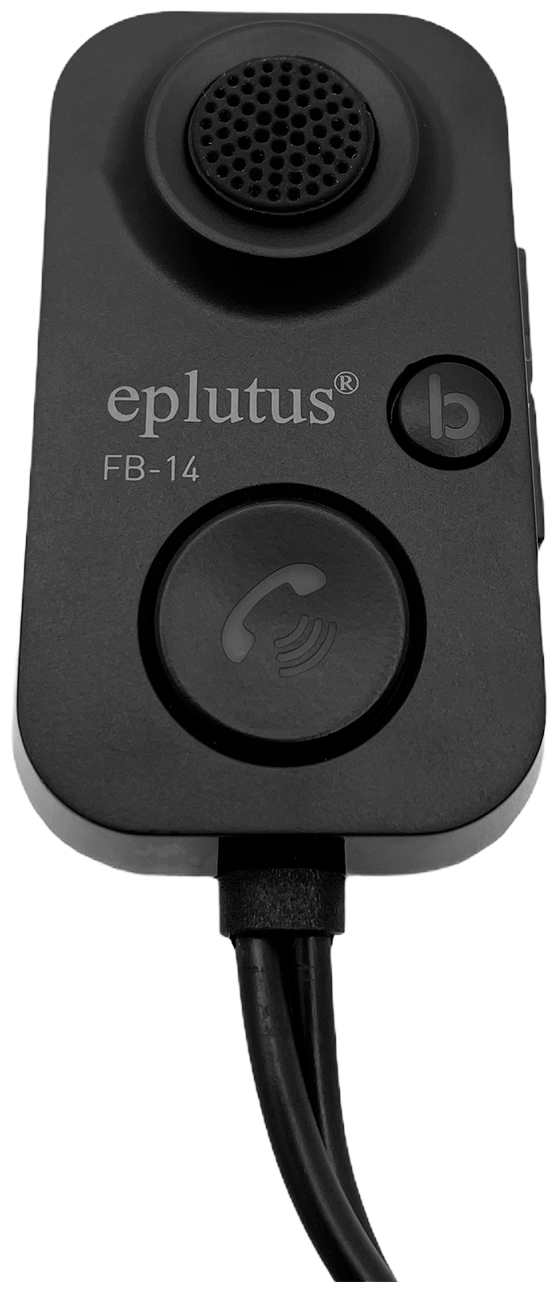Автомобильный мини-адаптер с Bluetooth и голосовым помощником Eplutus FB-14 черный — фото 1