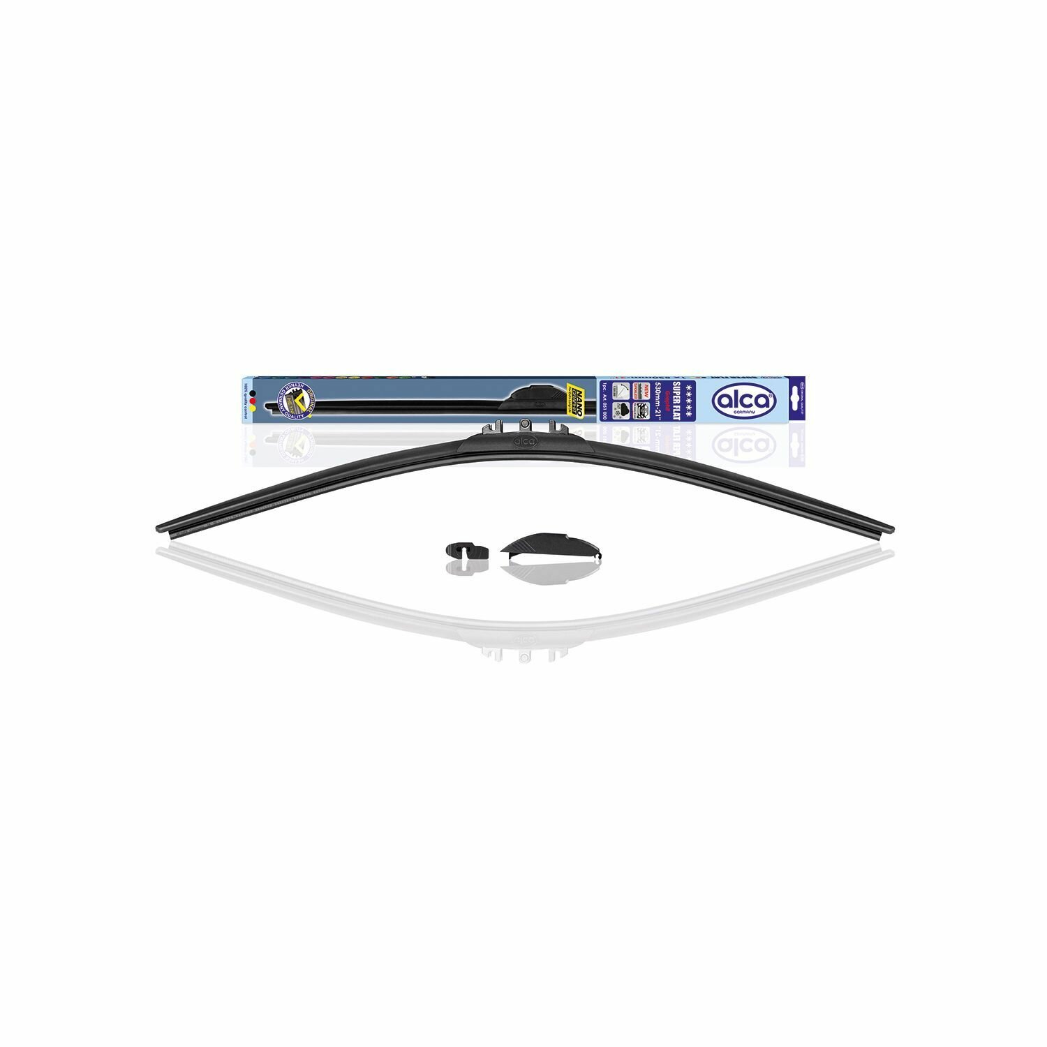 Щетка стеклоочистителя 051000 Super Flat бескаркасная 53см/21" 1шт Lada ВАЗ-2108 штырь, 2110 крючок, Приора, Ока (удлиненная); Gaz ГАЗель Next левая