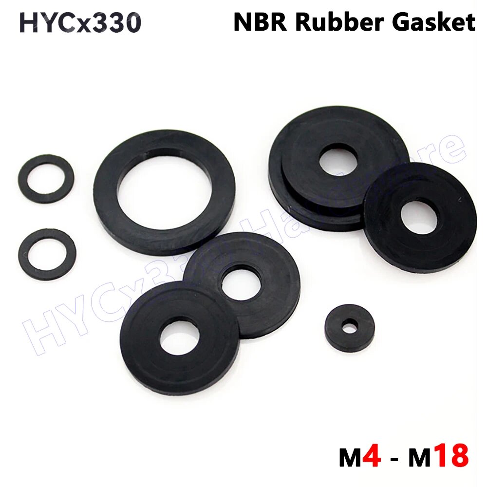 Резиновые прокладки NBR M4 - M18 M6x14x1.5mm 10PCS