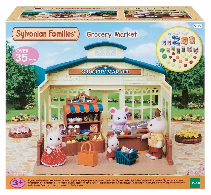 Игровой набор Sylvanian Families - Grocery Market - Продуктовый магазин - Сильвания Фэмили 5315