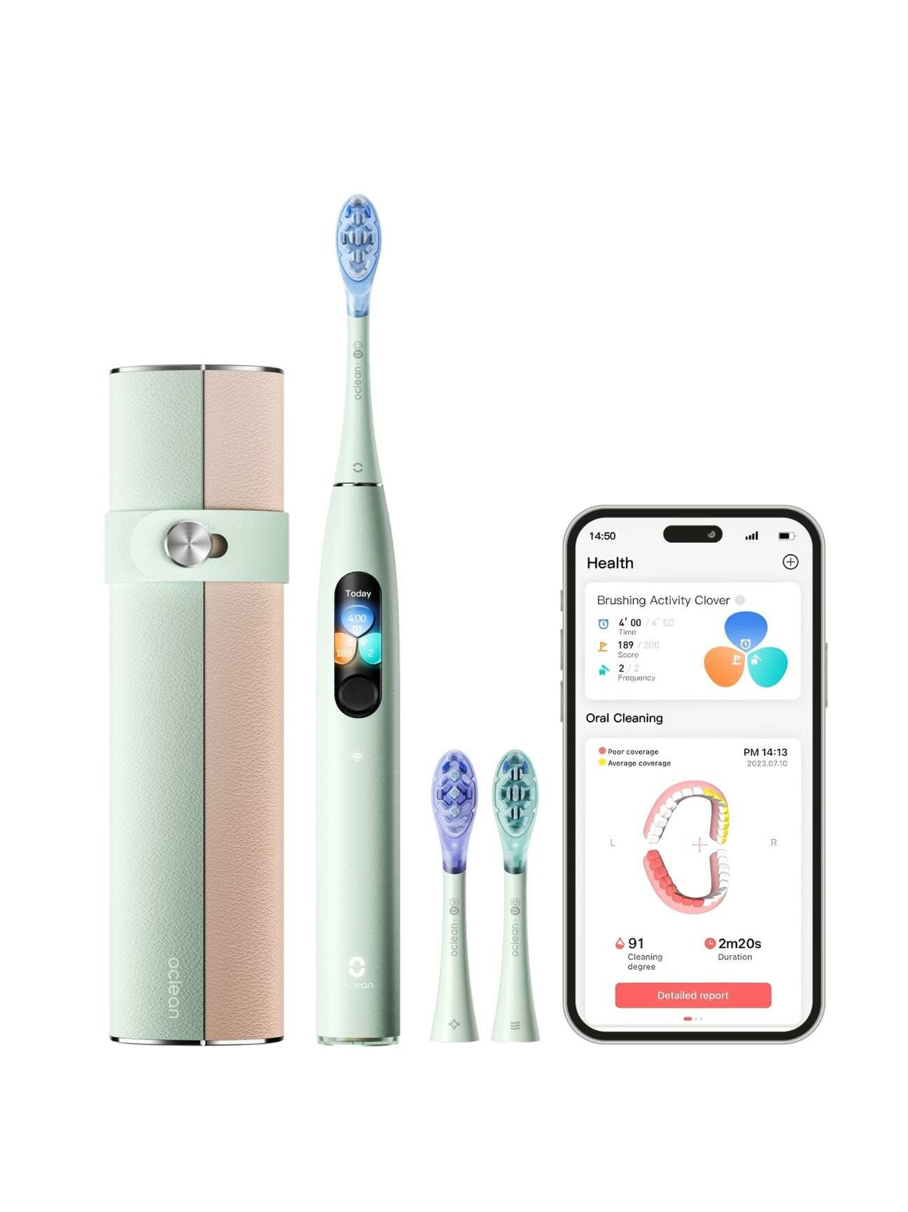 Электрическая зубная щетка Oclean X Ultra S Green