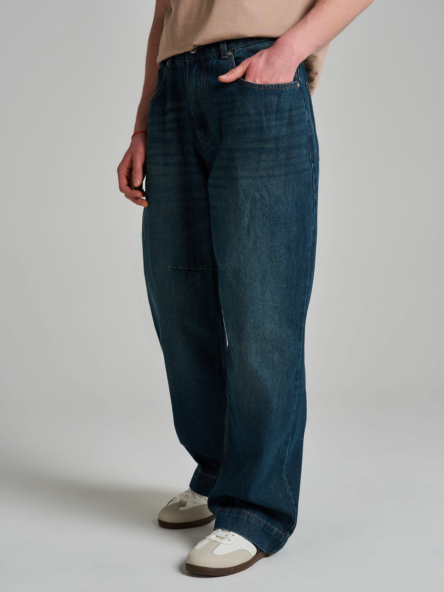 Джинсы широкие ТВОЕ, размер L, синий — фото 1