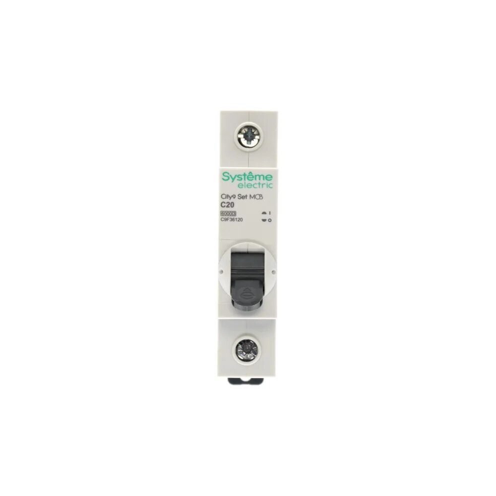 Автоматический выключатель (ав) Systeme Electric City9 set с 20а 1p 6ka 230в C9F36120, 230 В, пластик — фото 1