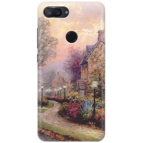 фото Re:pa накладка transparent для xiaomi mi 8 lite с принтом "сиреневый вечер"