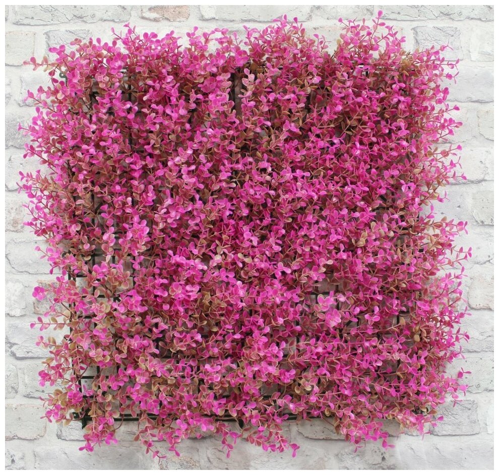 фото Растение искусственное "Фолкнер" розовый Дизайн 8 модуль 50см х 50см