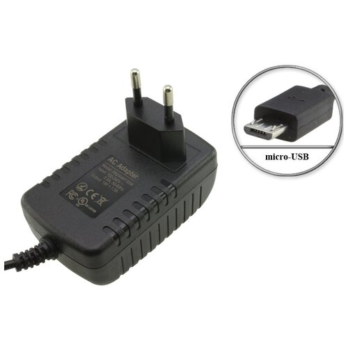 Адаптер (блок) питания 19V, 1.2A - 1.3A, micro-USB (077GR6, DA24NM130, PN24NM130W), встр. вилка, для зарядки планшета Dell Venue 11 Pro аккумулятор cameronsino cs dev03sl для dell venue venue pro