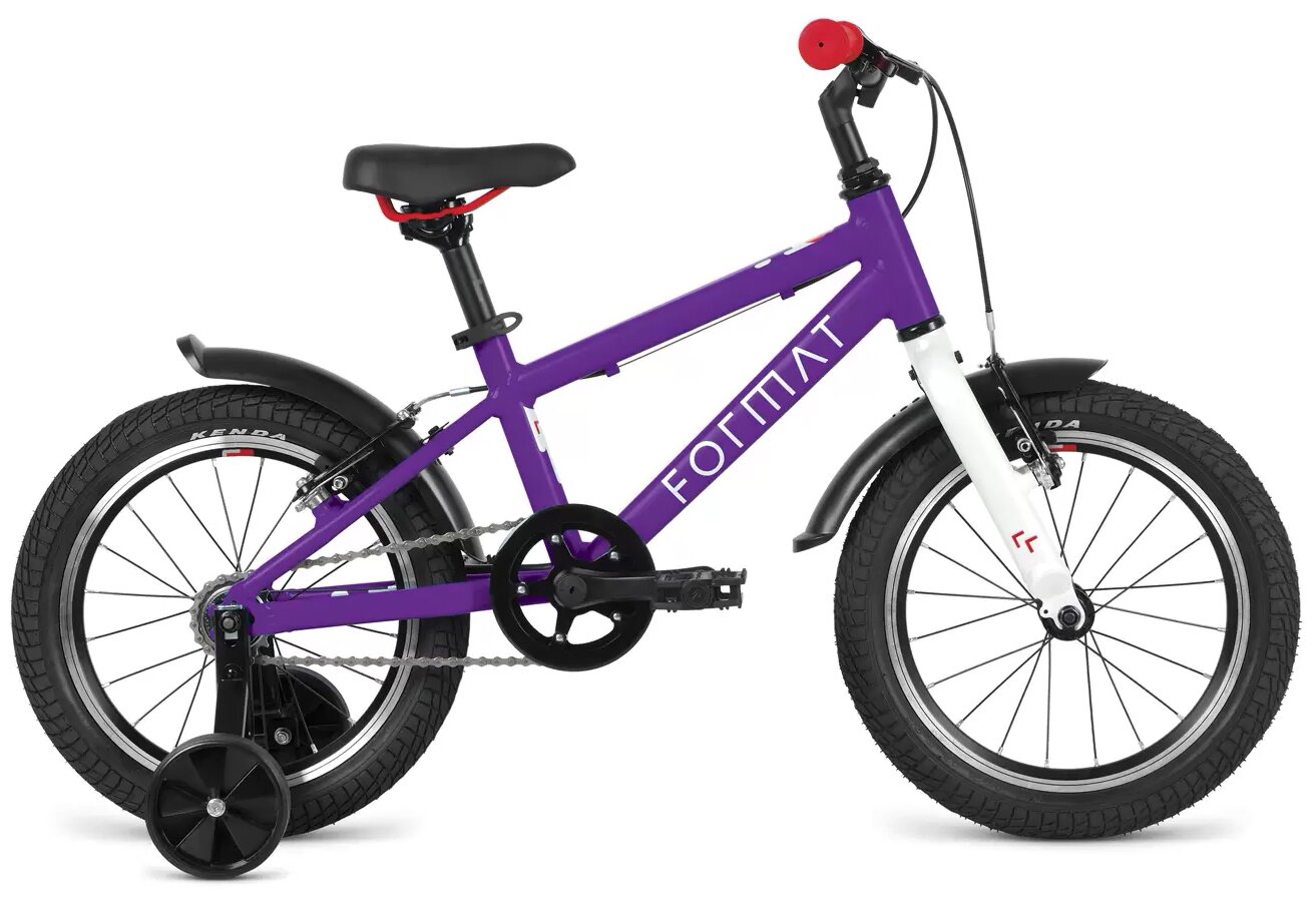 Format Горный велосипед Kids 16 (16" 1 ск.) 2022, фиолетовый, RBK22FM16528