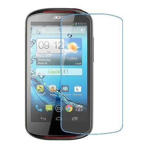 Acer Liquid E1 защитный экран из нано стекла 9H одна штука