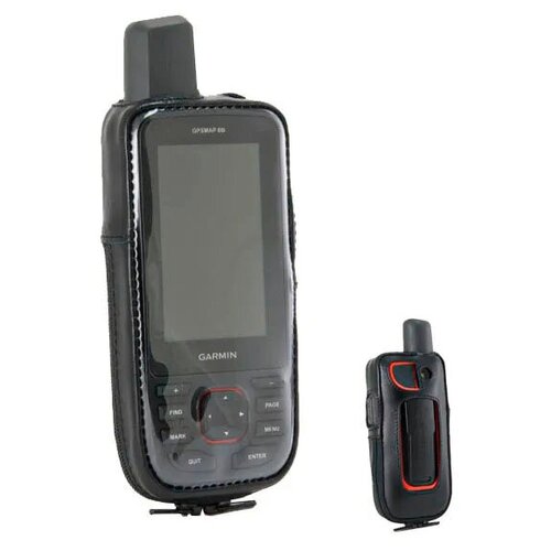 Чехол Garmin GPSMAP 66i натуральная кожа, с зажимом (02-121)