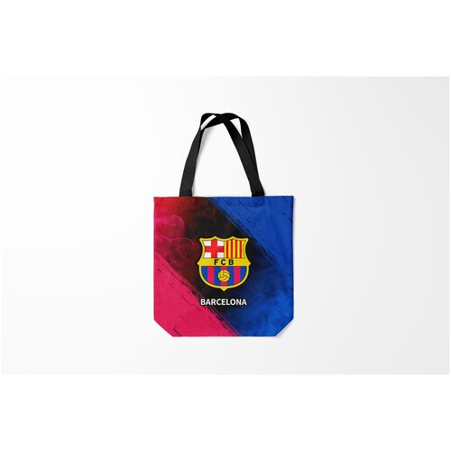 фото Сумка-шоппер / 40х40 см / футбол / barcelona барселона burnettie