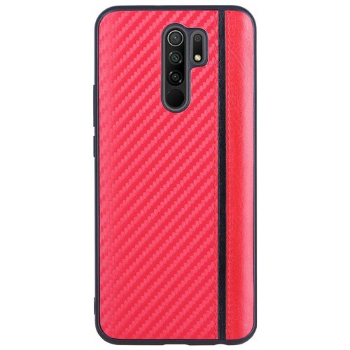 фото Накладка g-case carbon для xiaomi redmi 9, красная