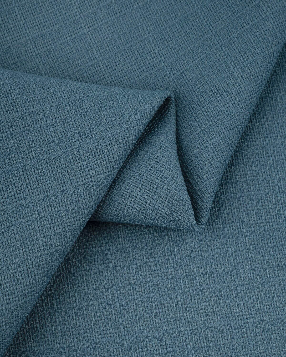 Ткань для шитья и рукоделия Британский "Лён" 1 м * 173 см, синий 006