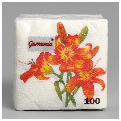 Гармония цвета Салфетки бумажные «Гармония цвета. Лилия», 100 шт.