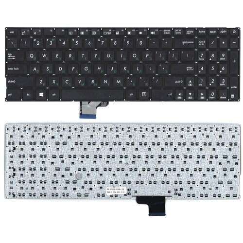Клавиатура для Asus UX510 UX510U UX510UA черная без рамки клавиатура для ноутбука asus ux510 ux510u ux510ua v510 v510u v510ux u5000u uq ux черная