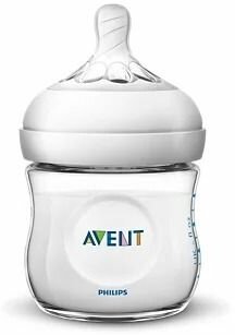 Бутылочка для кормления Philips Avent Natural SCF030/17 от 0 мес, 125 мл с антиколиковым клапаном