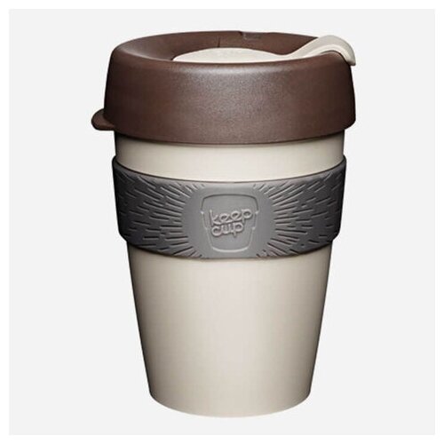 фото Кружка с крышкой original m 340 мл для кофе с собой многоразовая, natural keepcup