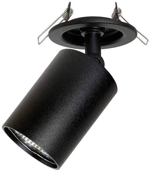 Светильник Светкомплект E51A .D55/SH, GU10, 20 Вт, цвет арматуры: черный, цвет плафона: черный