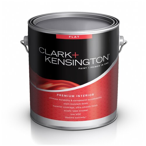 ACE Paint Clark+Kensington Flat Interior глубокоматовая Ultra White 3.78 л американская интерьерная краска для стен contractor pro flat 0 946 ultra white ace paint