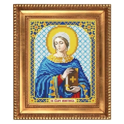 Рисунок на ткани бисером благовест арт.И-5108 Св.Великомученица Анастасия 13,5х17 см