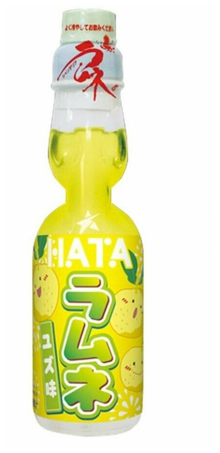 Напиток газированный Hata Kosen Ramune Со вкусом юдзу, 200 мл - фотография № 6