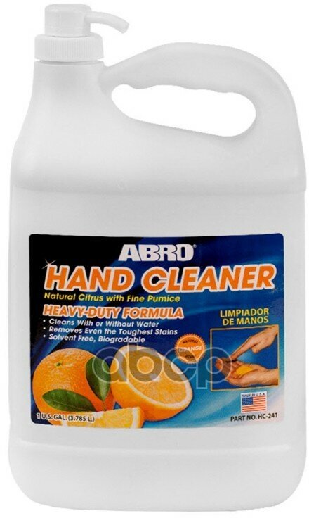 Abro Очиститель Рук Hand Cleaner (3,79L) ABRO арт. HC241