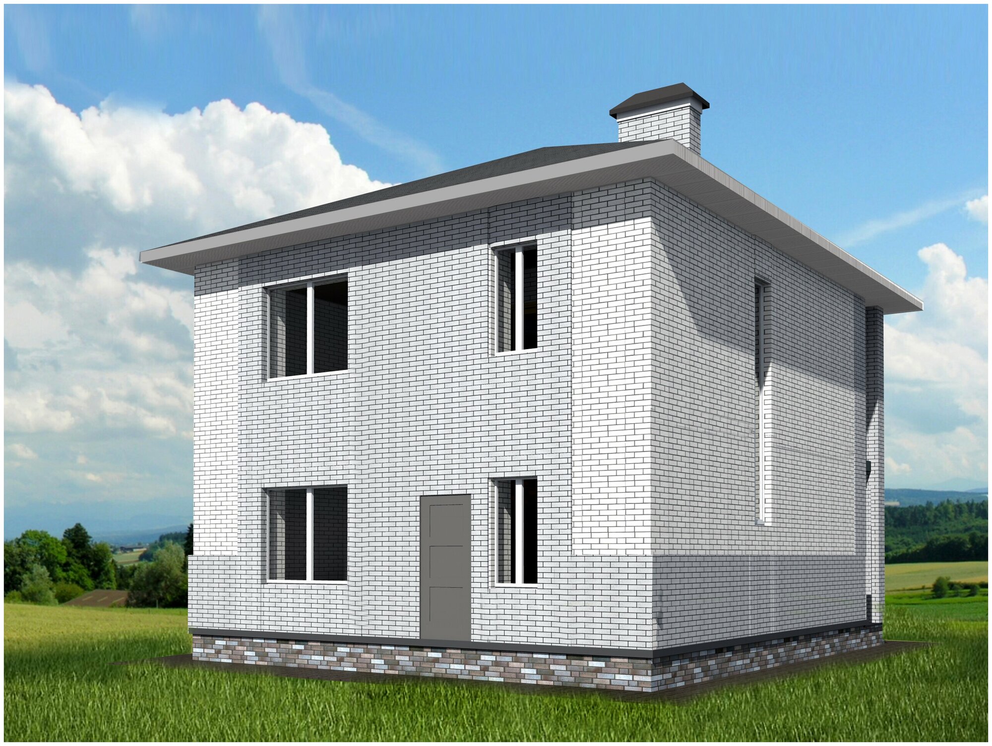 Готовый проект двухэтажного дома GRAND-105,2 - фотография № 1