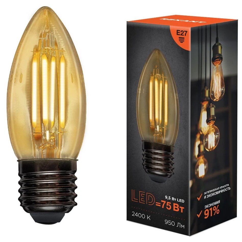 Лампа светодиодная REXANT 604-100 E27