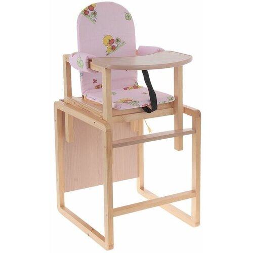 Стульчик для кормления «Бутуз», трансформер, цвет розовый decuevas toys стульчик для кормления мартин 55429 белый розовый голубой