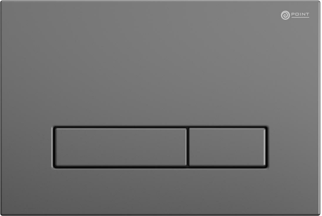 Клавиша смыва для инсталляции Point Меркурий, цвет графит, PN44831GM - фотография № 1