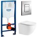 Инсталляция Grohe Rapid SL 38772001 + унитаз WeltWasser Merzbach 004 GL-WT безободковый с сиденьем