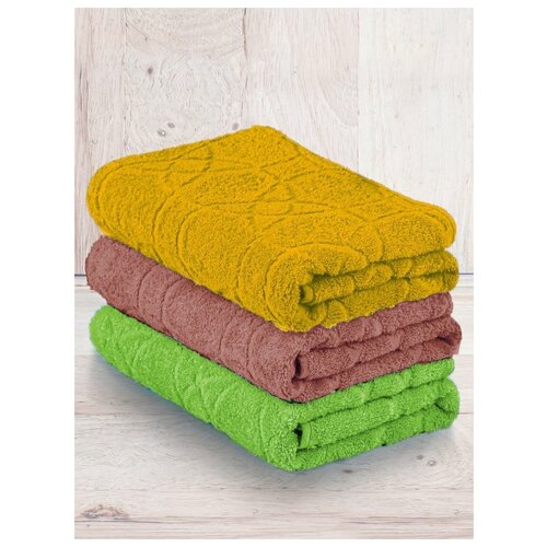 фото Набор махровых полотенец yasmin 3шт(50*100) туркмения