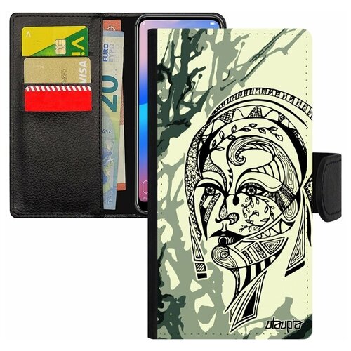 фото Чехол книжка на смартфон galaxy s7 edge, "портрет женщины" woman девушка utaupia