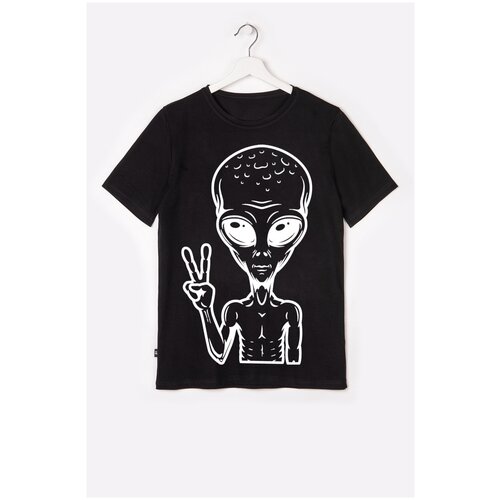 фото Hf3237 happyfox "пришелец" футболка детская 152_пришелец,черный