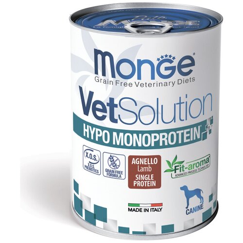 VetSolution Dog Hypo Monoprotein Lamb, диета для собак Гипо монопротеин с ягненком 400 гр.