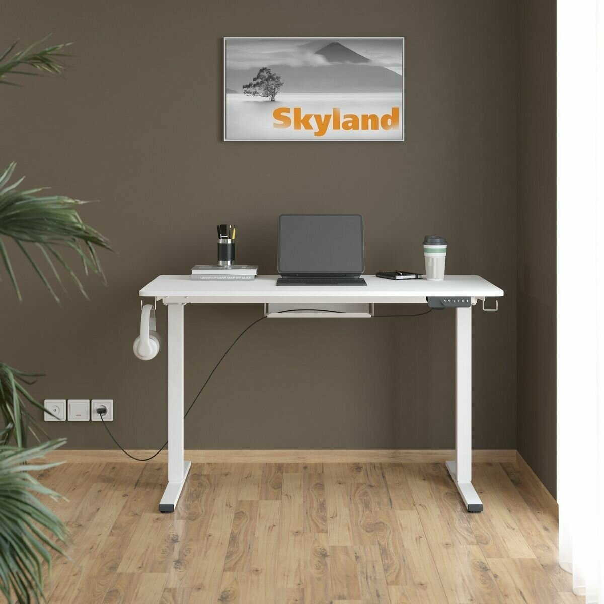 Компьютерный стол с регулировкой высоты / письменный стол SKYLAND XTEN-UP AT-002, 1200х600х730/1210 - фотография № 4
