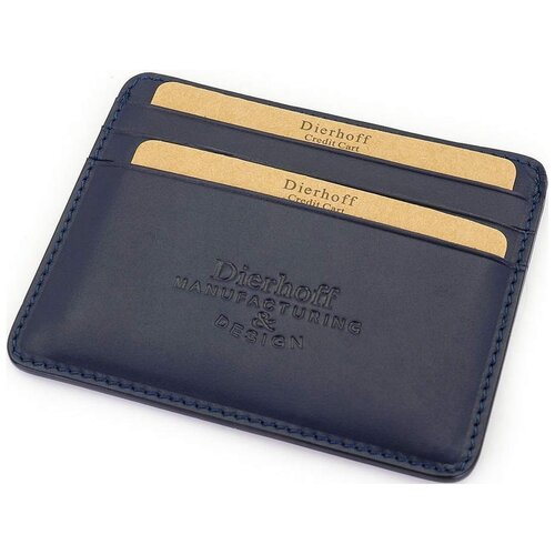 Визитница Dierhoff, фактура гладкая, синий